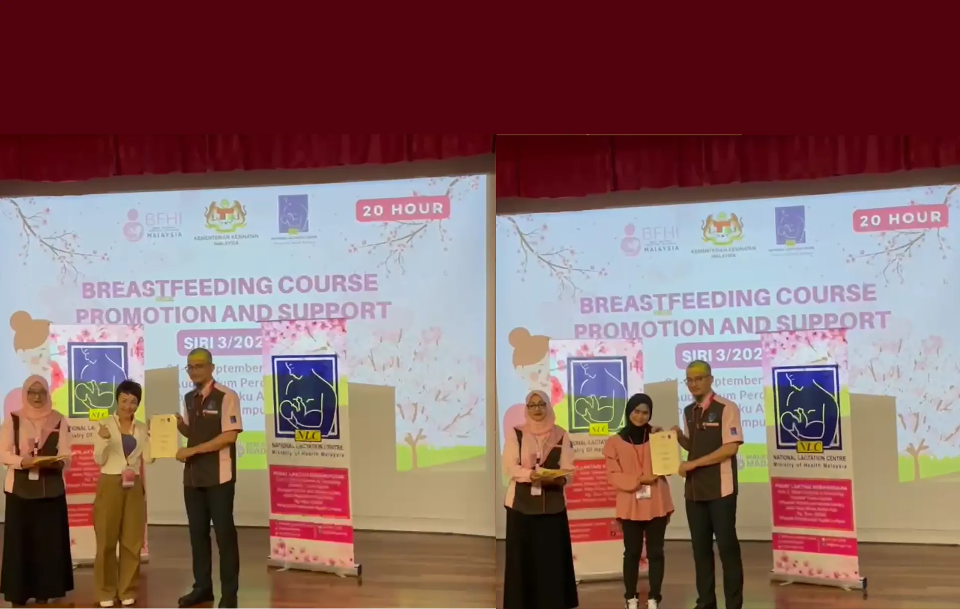 nlc breastfeeding course promotion and support at hospital tungku azizah certifiation dee and raysd