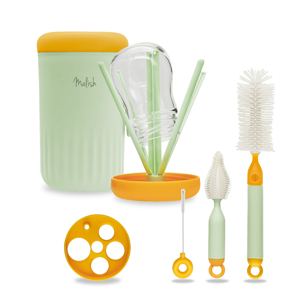 Malish Home Travel Silicone Bottle Brush Set Malish Baby Store