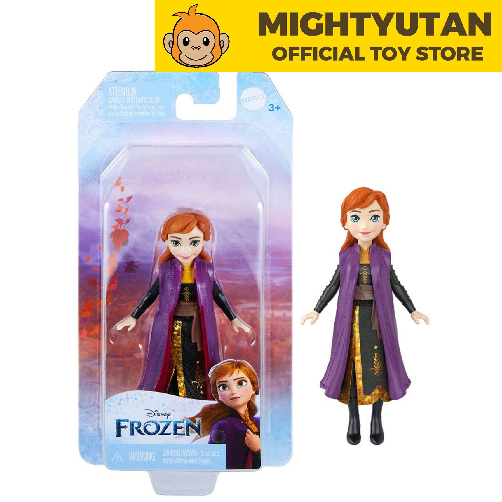 Disney Frozen Anna Small Doll Mighty Utan Official Toy Store