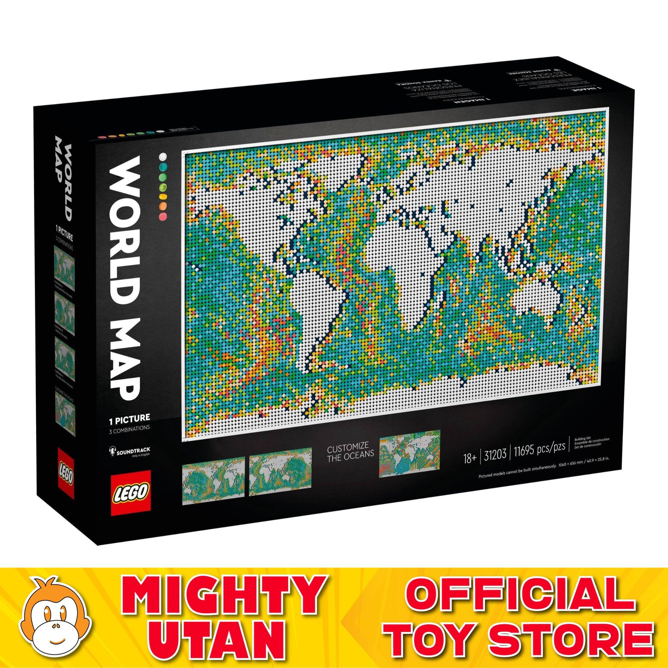 LEGO Art 31203 World Map Mighty Utan Official Toy Store (LEGO