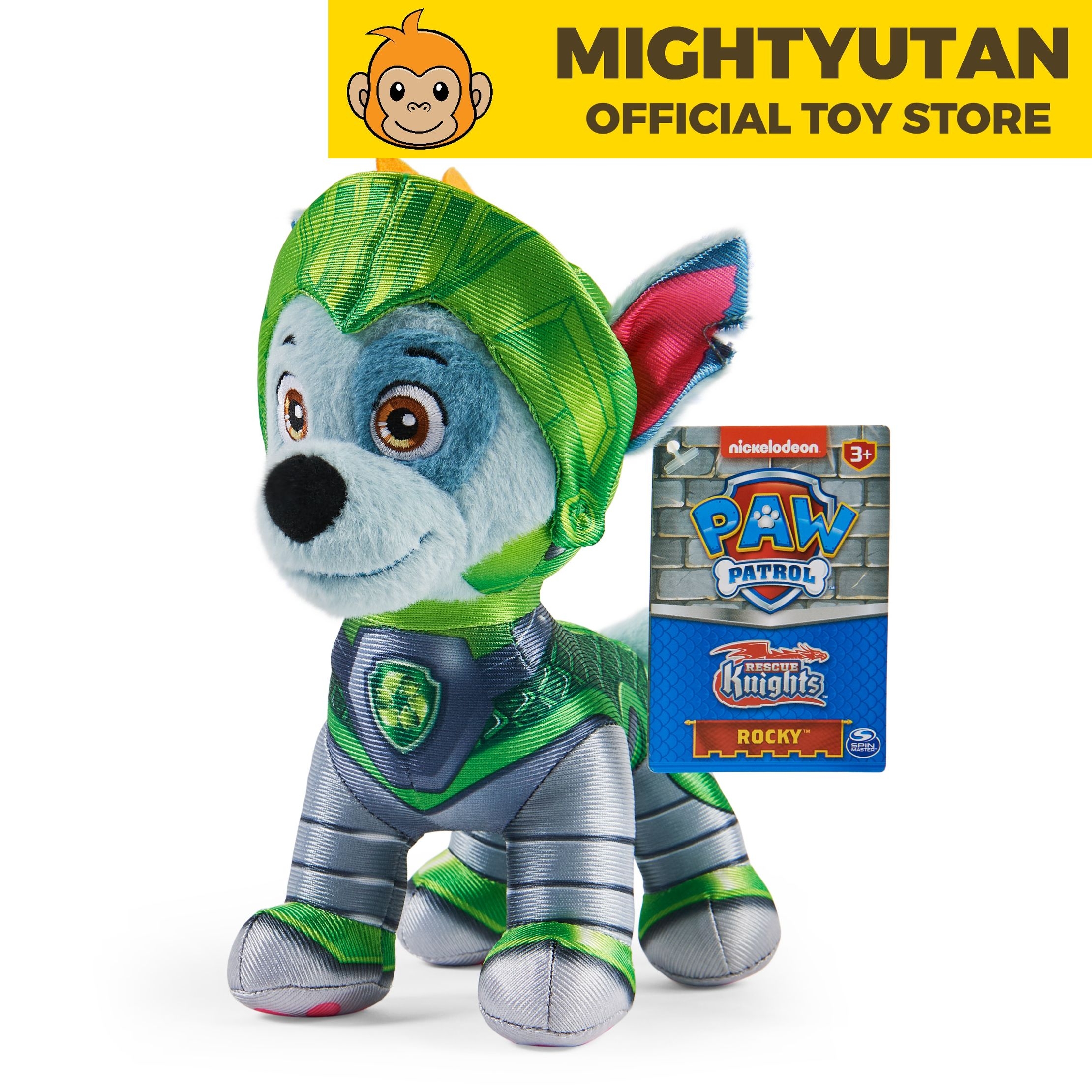 PAW Patrol inch Themed Rescue Knight Plush Rocky Mighty Utan