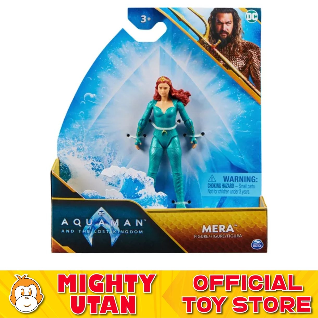 DC Comics 4-Inch Aquaman Action Figure Mera Mighty Utan Official