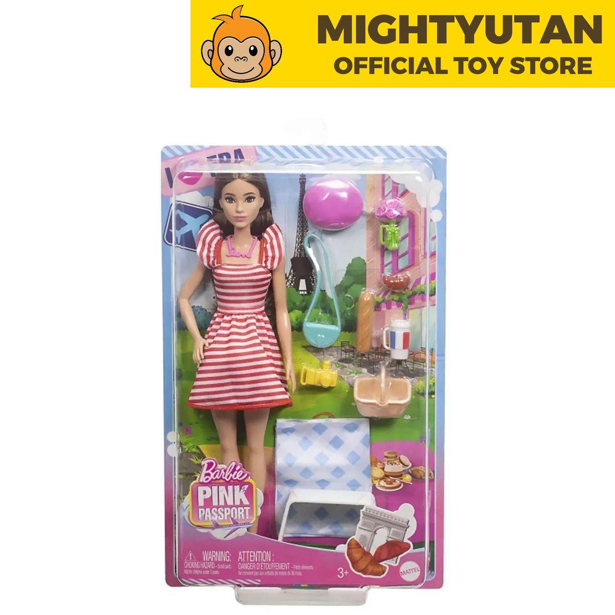 Barbie Pink Passport Paris Doll Set With Clothes & Picnic Accessories, Includes Brunette Doll | Mighty Utan Malaysia Official Toy Store (LEGO, Hot Wheels, Blokees) Barbie Pink Passport Paris Doll Set With Clothes & Picnic Accessories, Includes Brunette Doll | Mighty Utan Malaysia Official Toy Store (LEGO, Hot Wheels, Blokees)