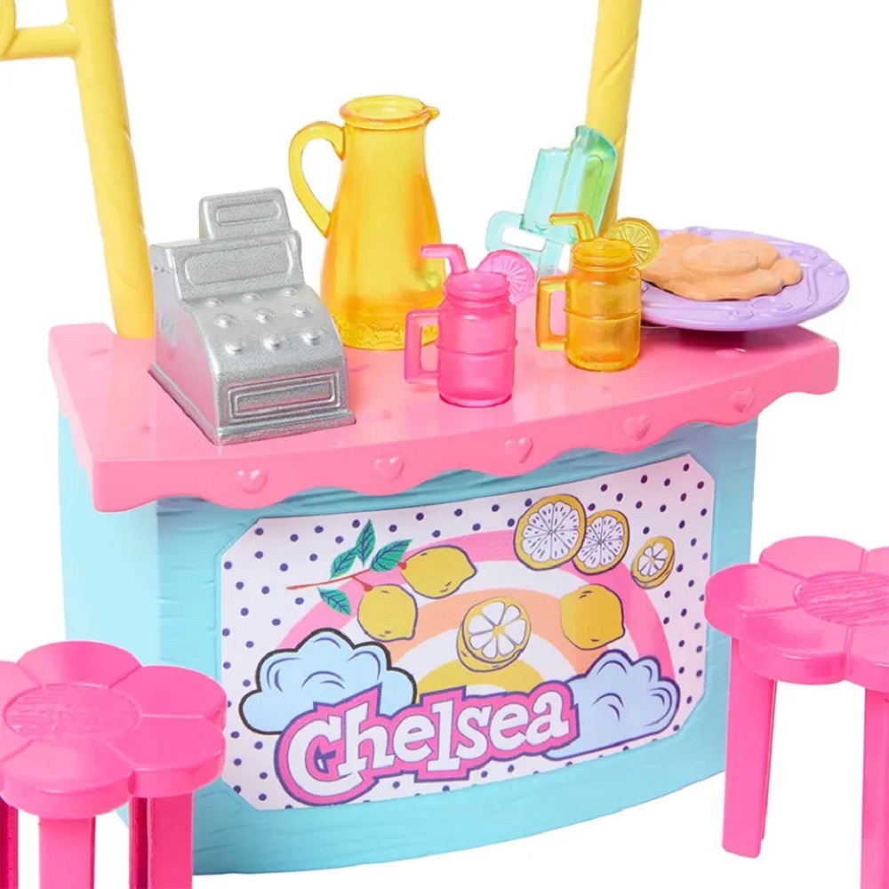 Barbie Chelsea Lemonade Stand Playset With Brunette Small Doll