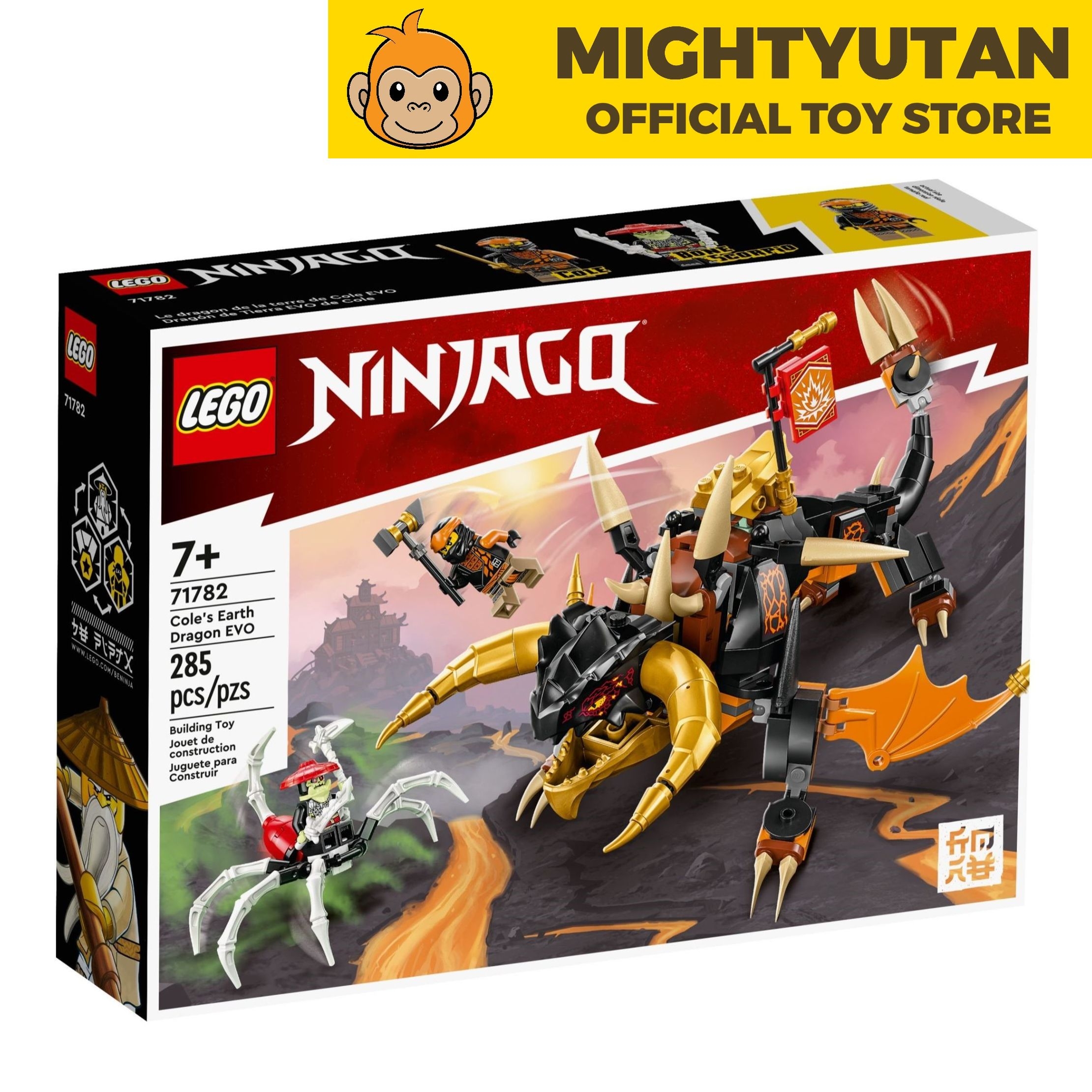 LEGO® NINJAGO® Cole's Earth Dragon EVO 71782 Building Toy Set