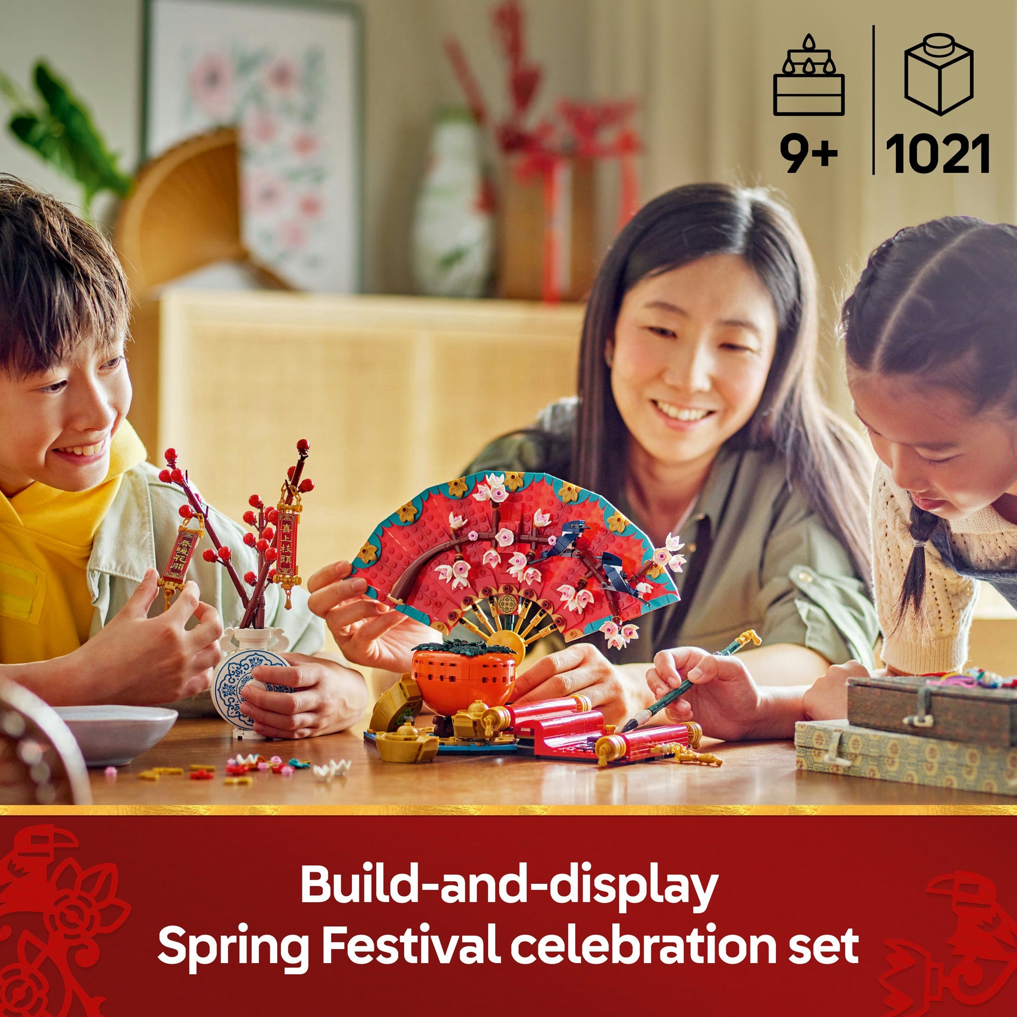 LEGO® Spring Festival Good Fortune Building Set, Family Activity