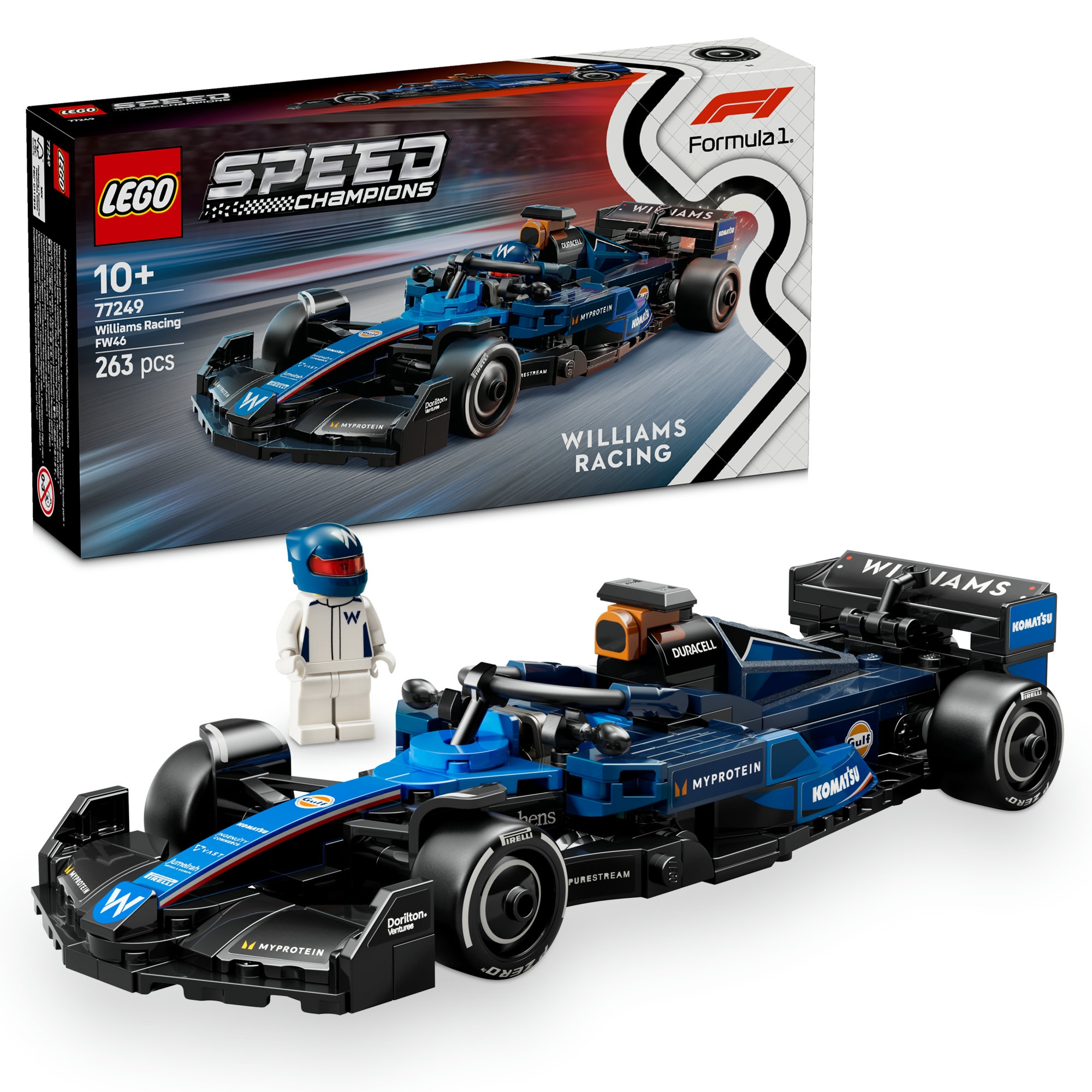 LEGO® Speed Champions Williams Racing FW46 F1® Race Car, Vehicle