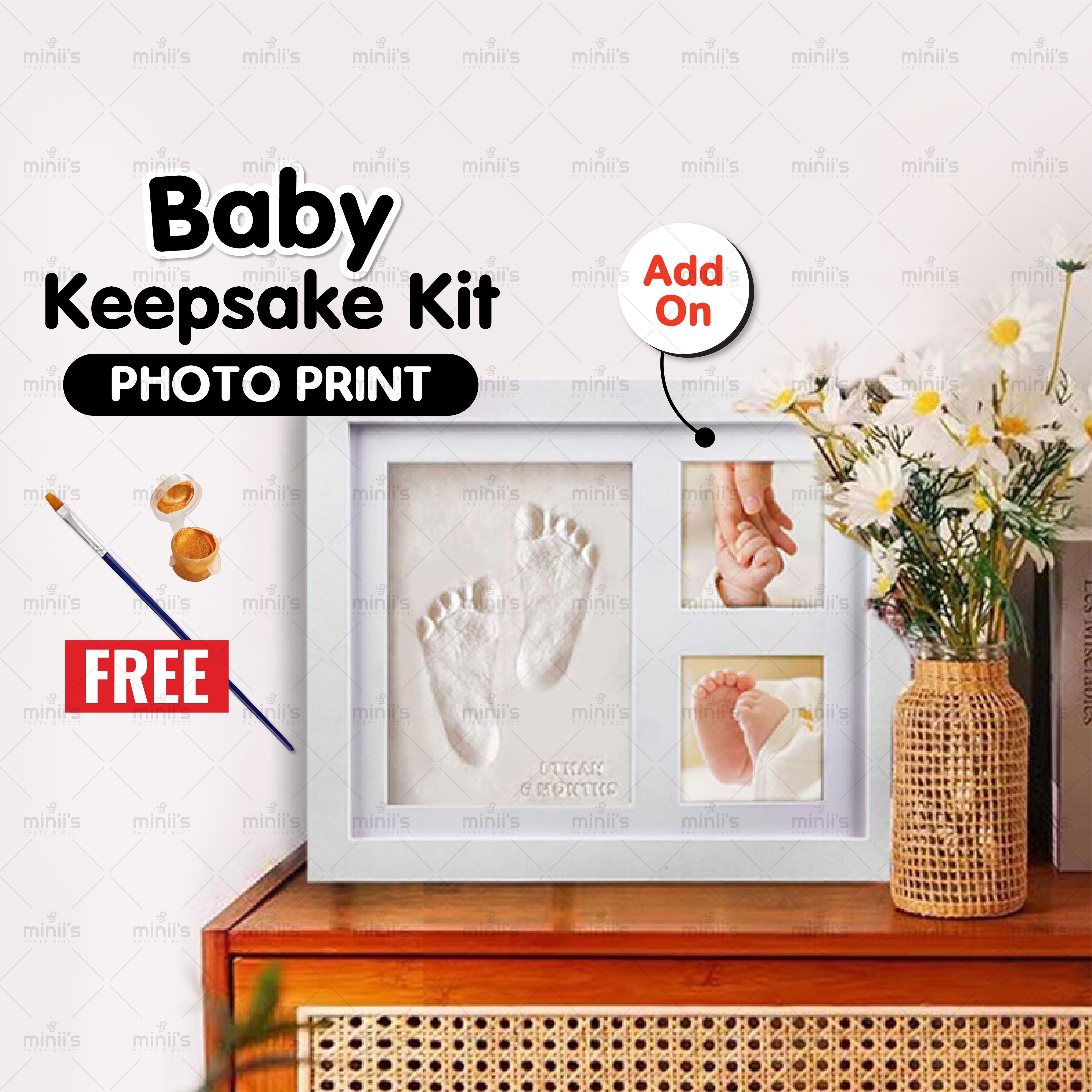 Miniis Baby Handprint Footprint Keepsake Photo Kit For Newborn