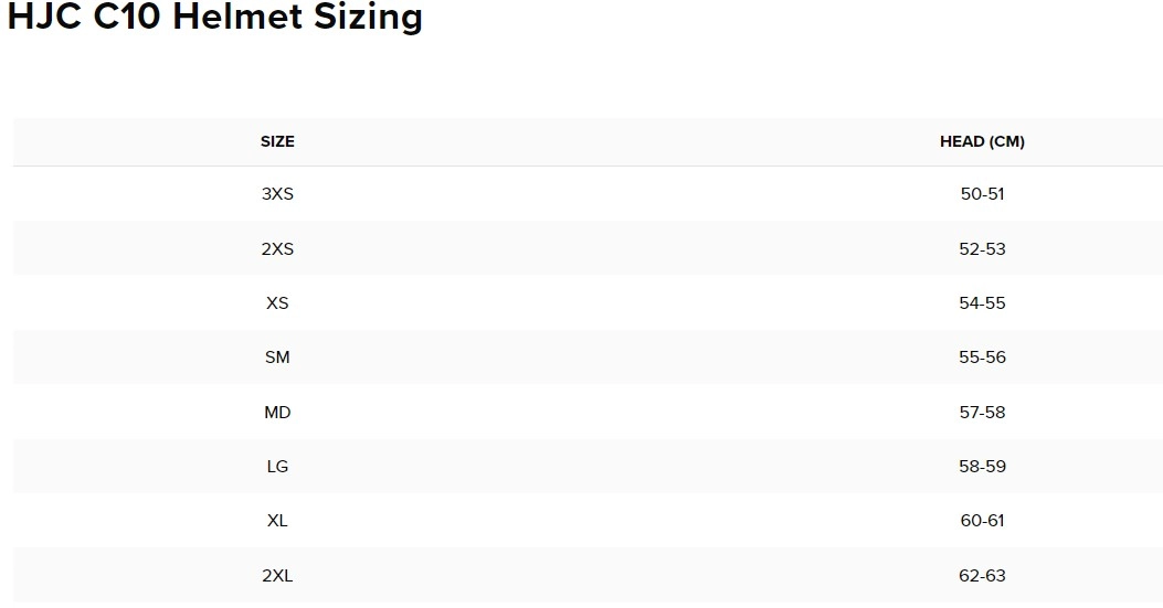 hjc adult.helmet size chart i80 Velly Helmet - MC-7 The HJC RPHA 72 is a premium full HJC RPHA 12 Carbon -