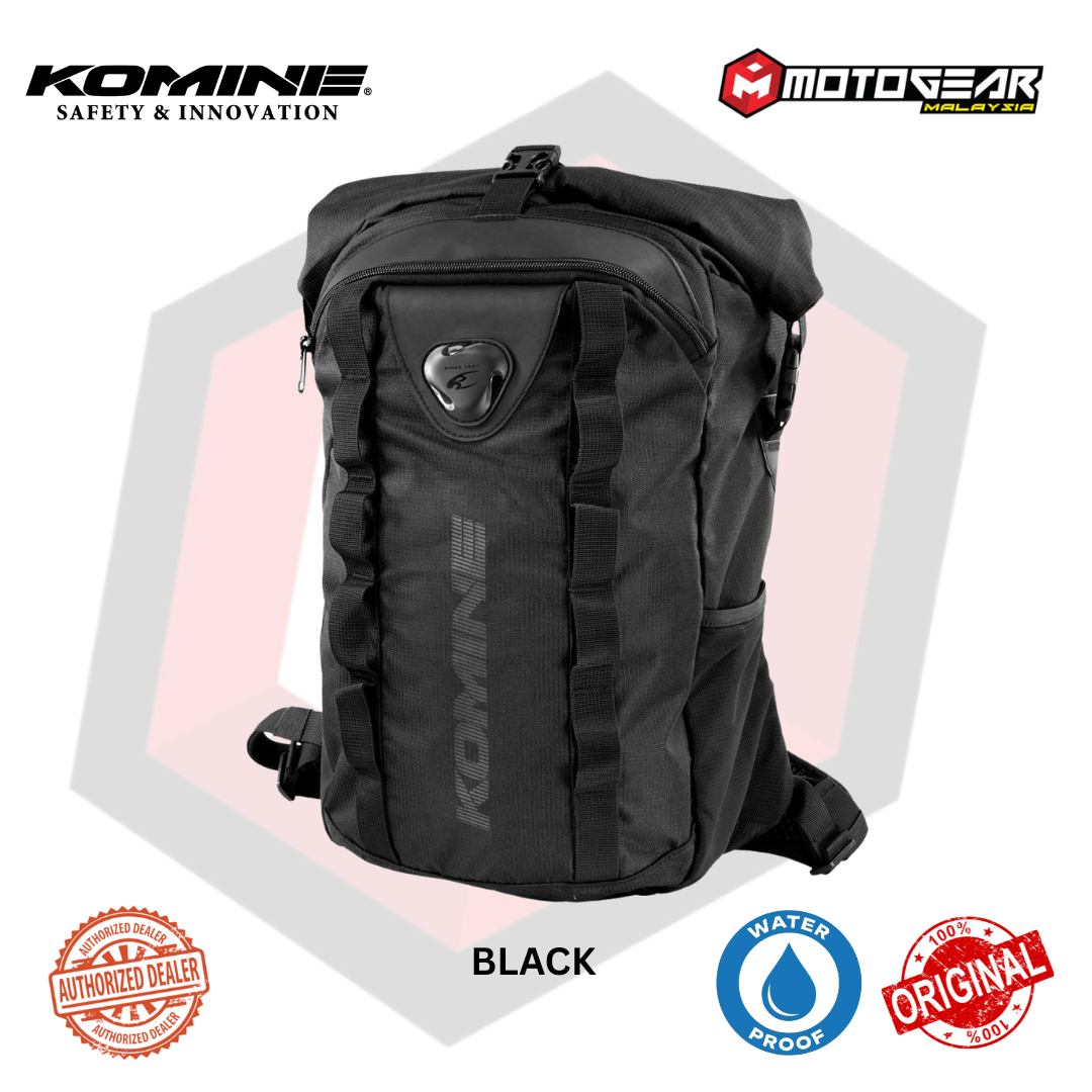 KOMINE SA-253 WATERPROOF BACKPACK 22L BLACK - Main Image