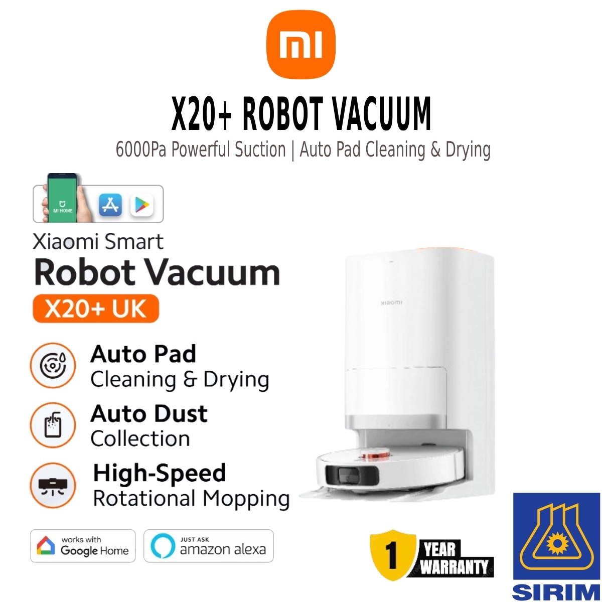 Robot Vacuum Google Assistant Mi Home Xiaomi Vacuum Cleaner Google