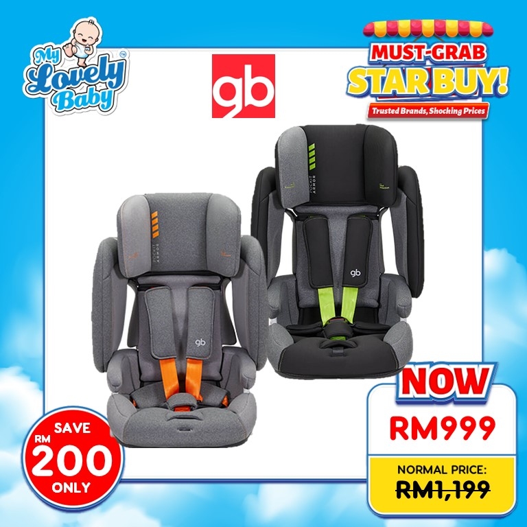 GB Pockit Armor R129 Foldable Booster Car Seat My Lovely Baby
