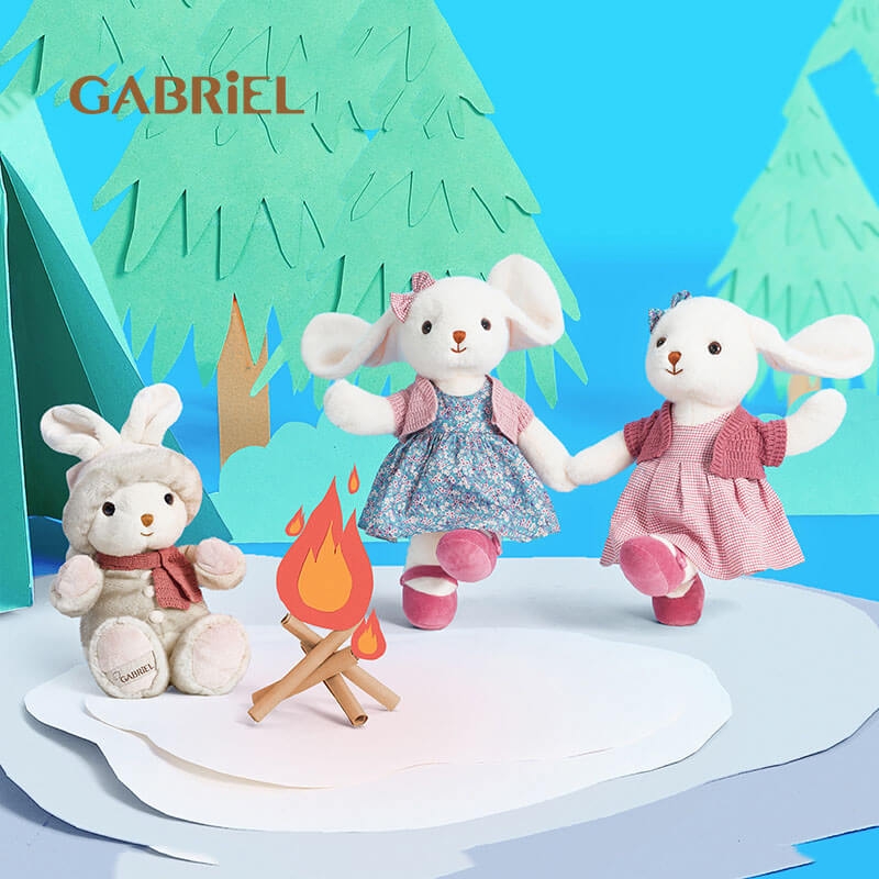 GABRiELAnna/Laurence/Lucy Winter Holiday Bunny Plush Doll (40cm