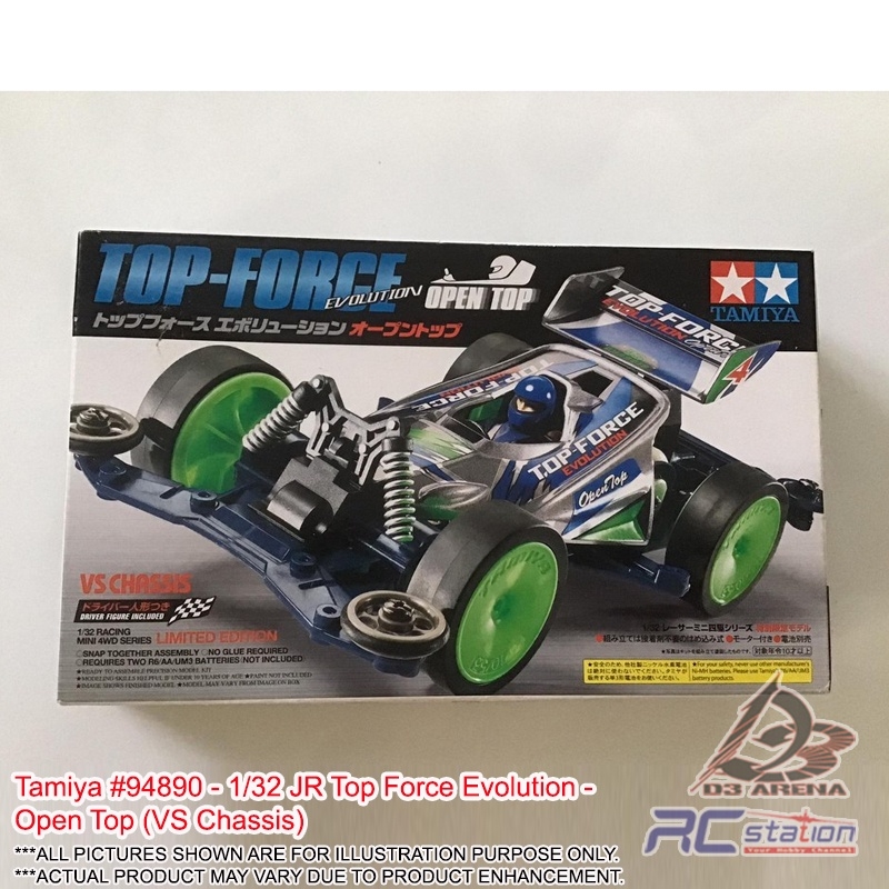 Tamiya 18054 Mini 4WD TOP-FORCE EVOLUTION Jr. (VS CHASSIS) 1/32 Tamiya 18054 Mini 4WD TOP-FORCE EVOLUTION Jr. (VS CHASSIS) 1/32