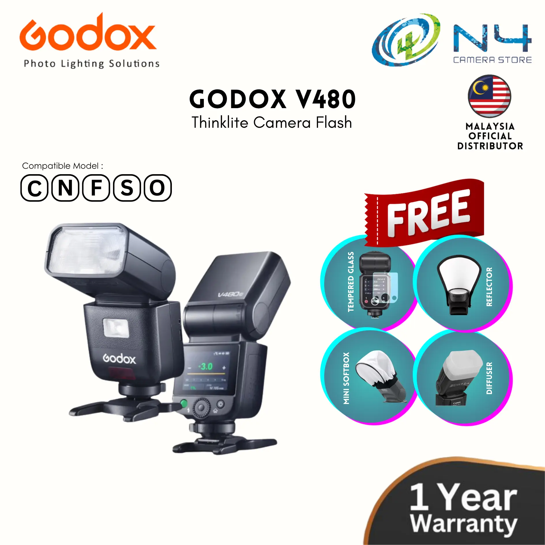 Godox V480 C/N/S/F/O-1