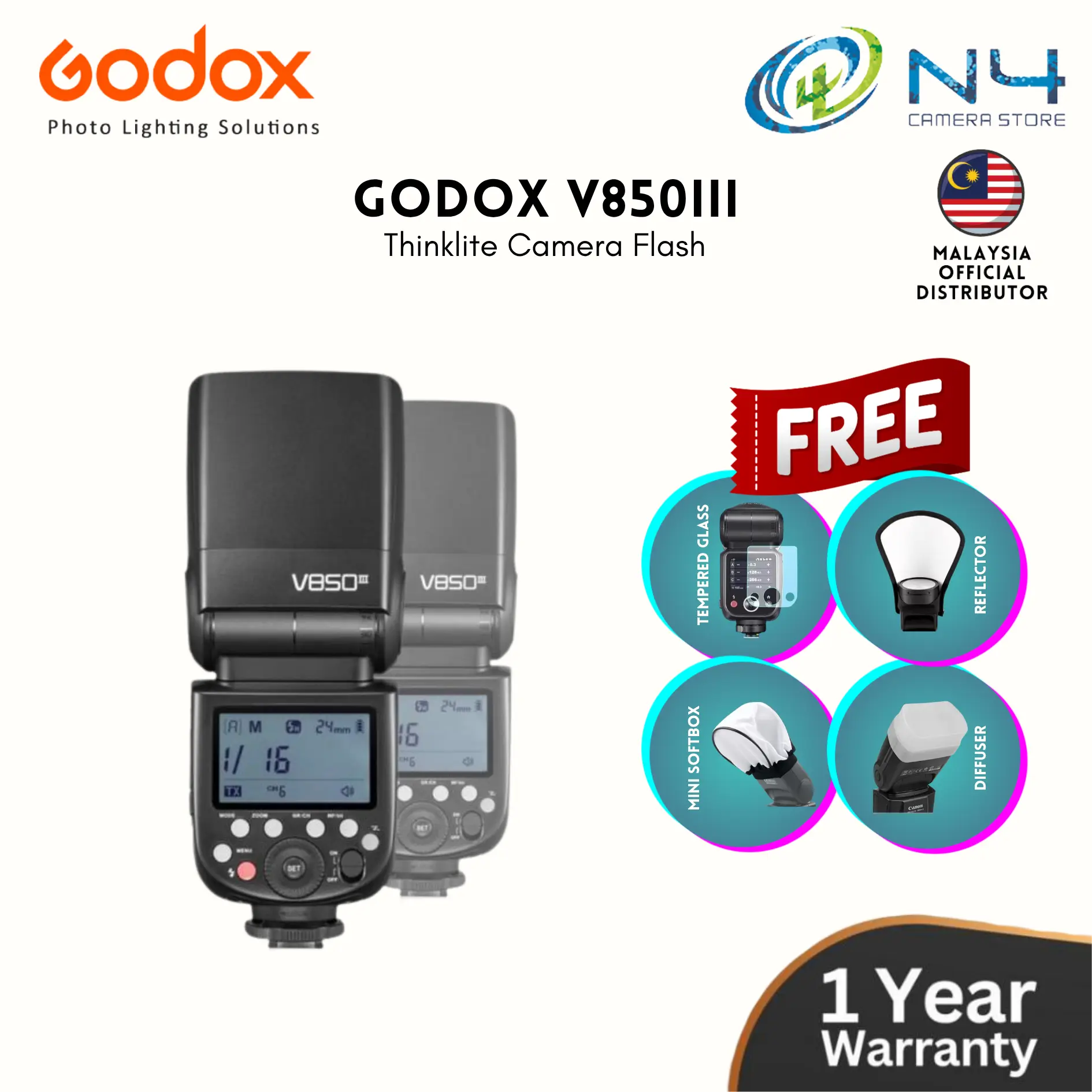 GODOX SPEEDLITE V850-1