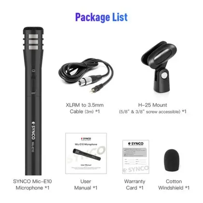 SYNCO Audio Mic-E10-2