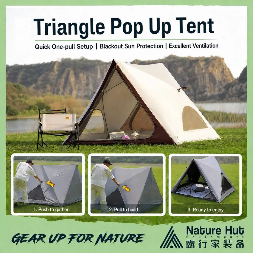 Triangle Pop Up Tent-1
