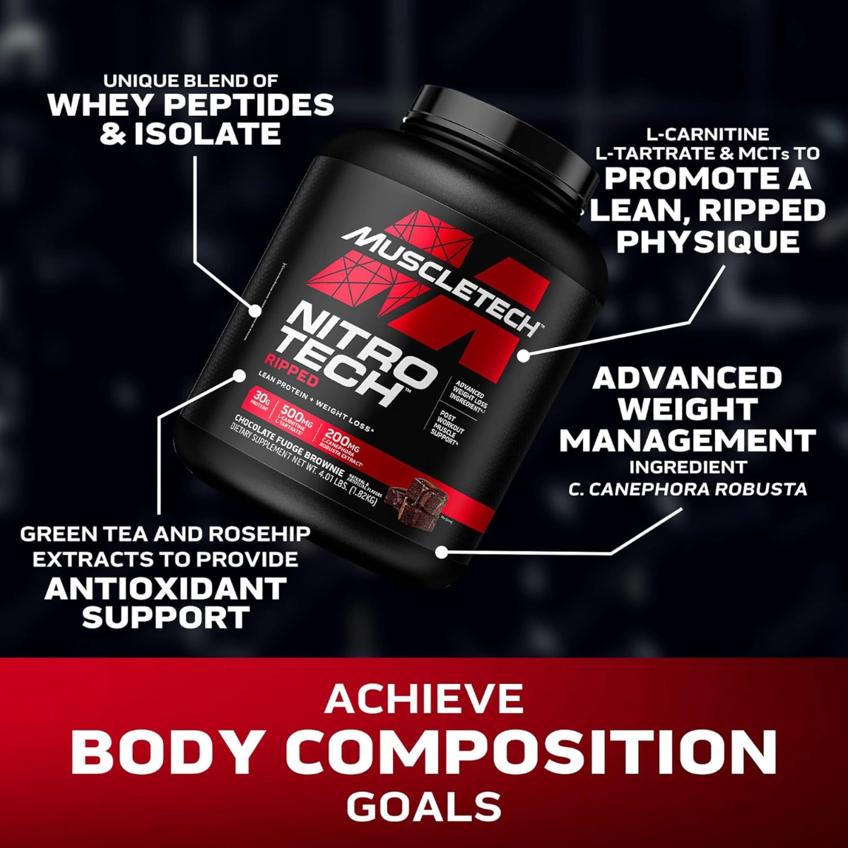 muscletech l carnitine Muscletech - Hydroxycut Hardcore Elite - Weight loss support