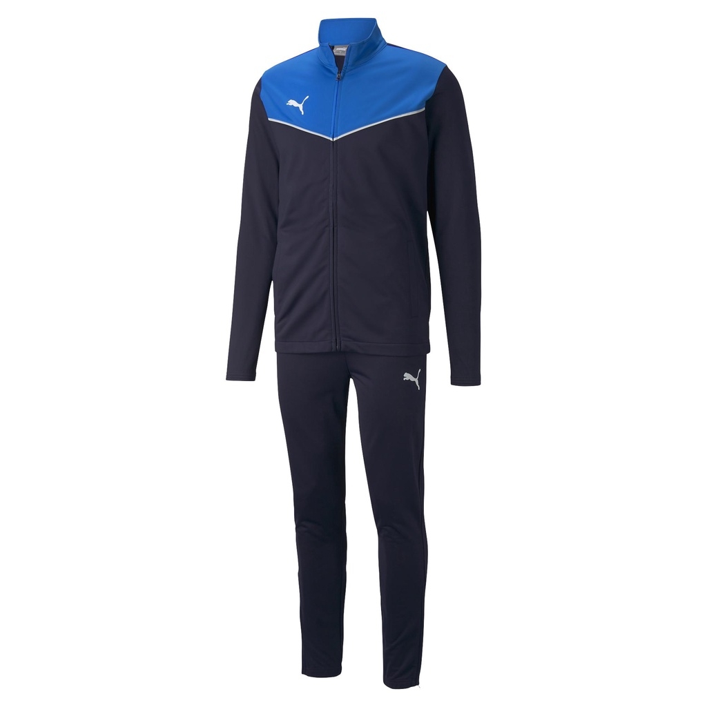 Puma Men's individual Rise Football Tracksuit Electric Blue