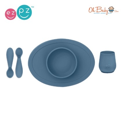 ezpz - First Foods Set (Pewter)