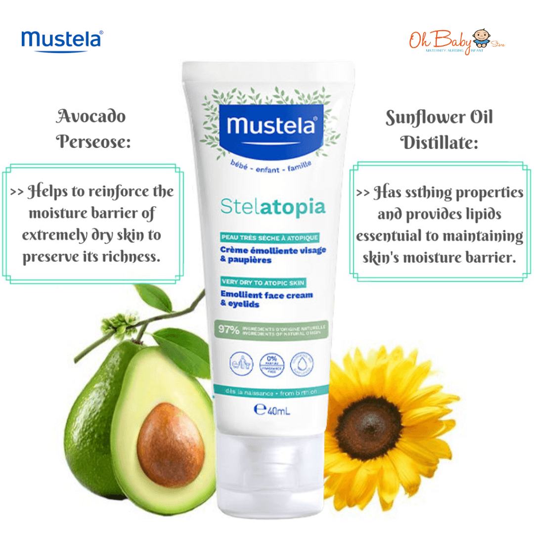 Mustella Stelatopia Mustela Stelatopia Emollient Face Cream 40 Ml