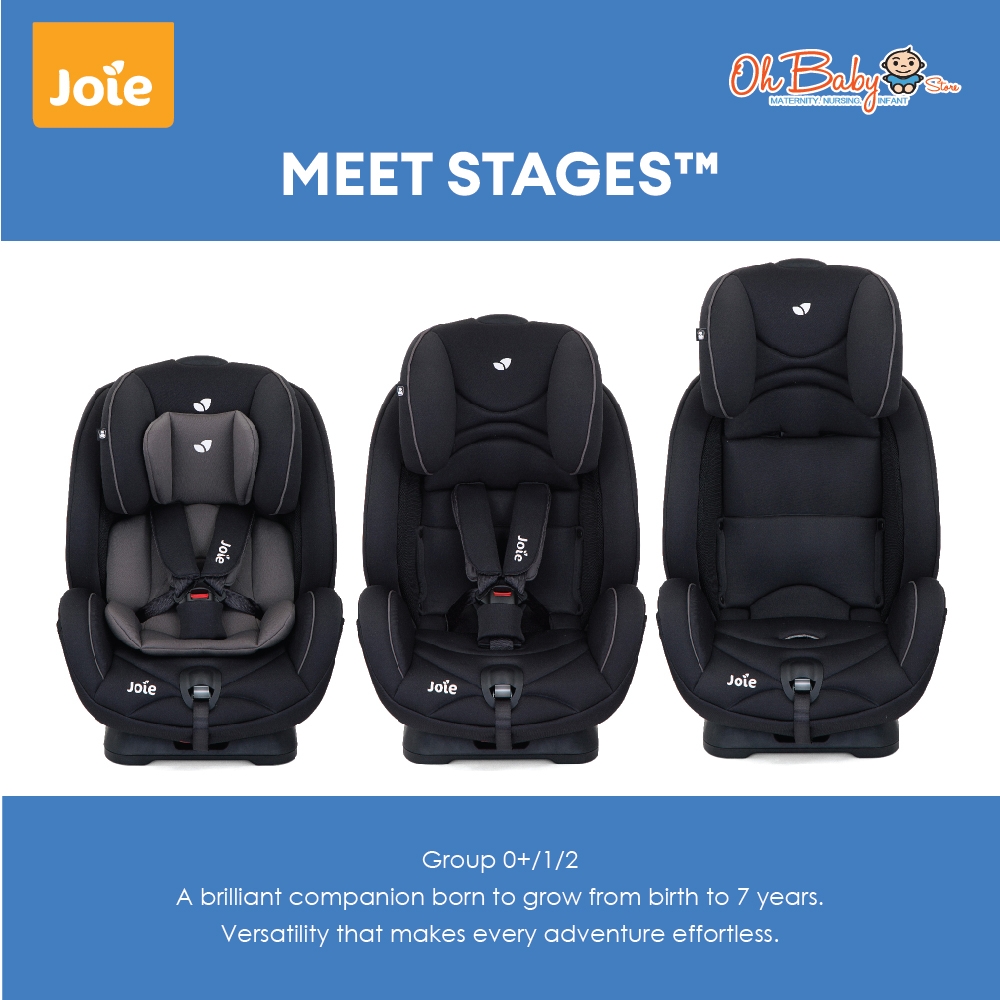 Joie meet Stages Group 0+/1/2 Convertible Car Seat 0-7 Years (0