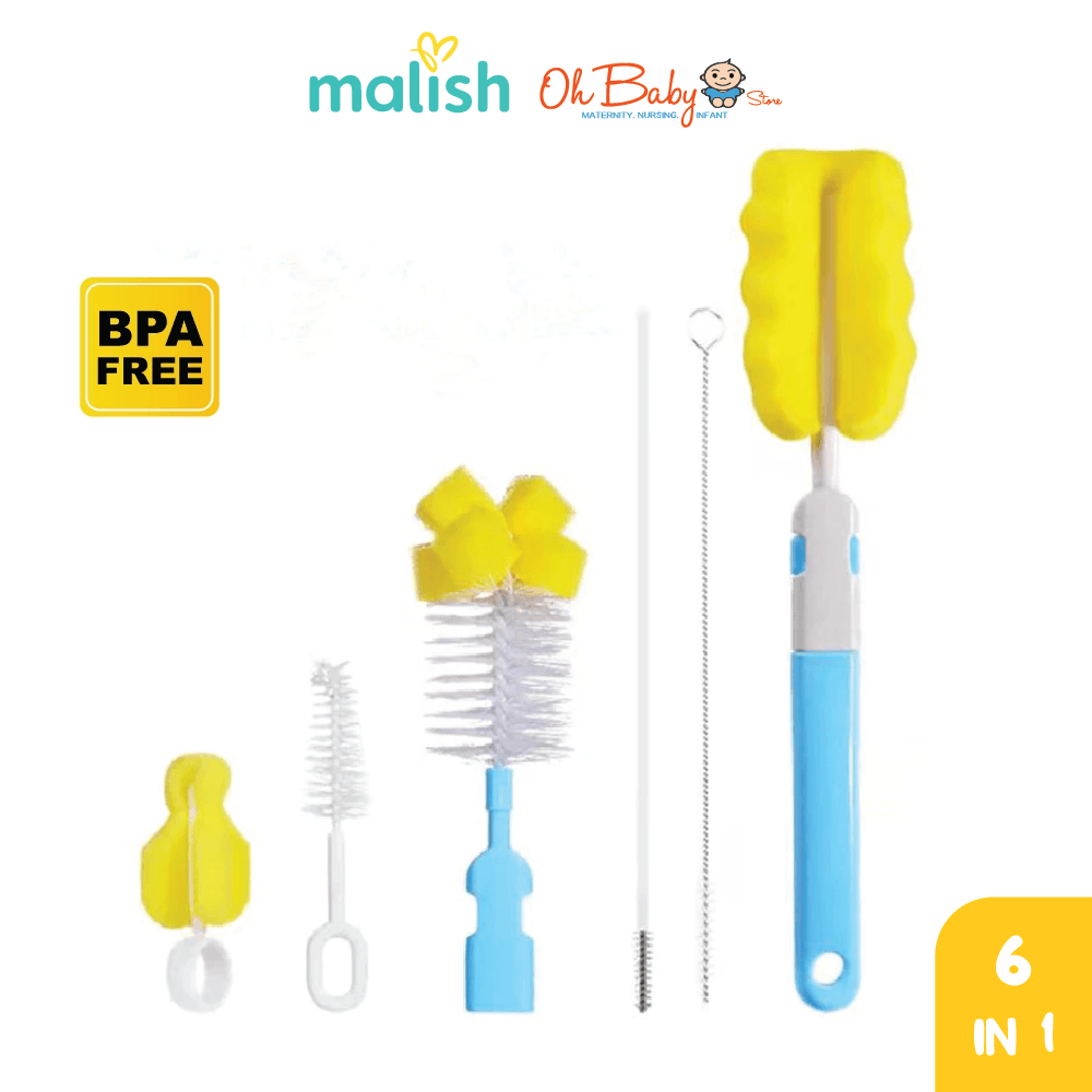 Malish Bottle Nipple Brush Set Oh Baby Store l Best Baby Store