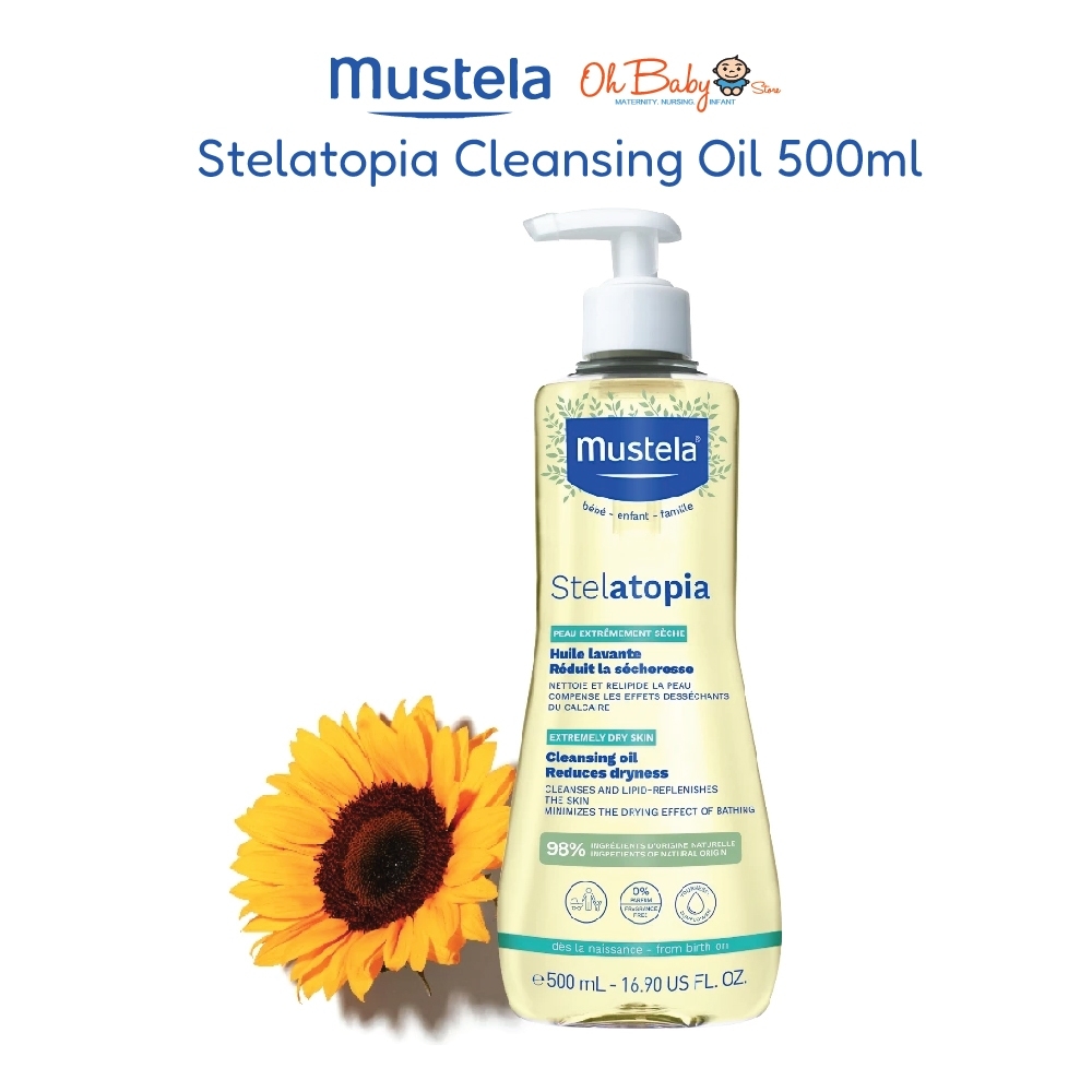 Sunflower Oil Mustela Stelatopia Cleansing Oil Mustela Stelatopia