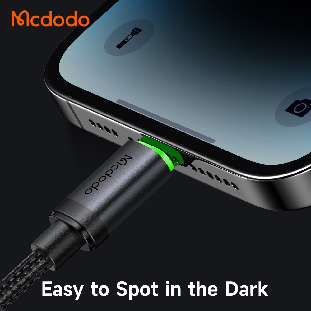 MCDODO CA203/CA396/CA399/CA441/CA482 FAST CHARGING DATA CABLE WITH CHARGING LIGHT 1M | One Direct Store Sdn. Bhd. 201701027282 (1241448-D).