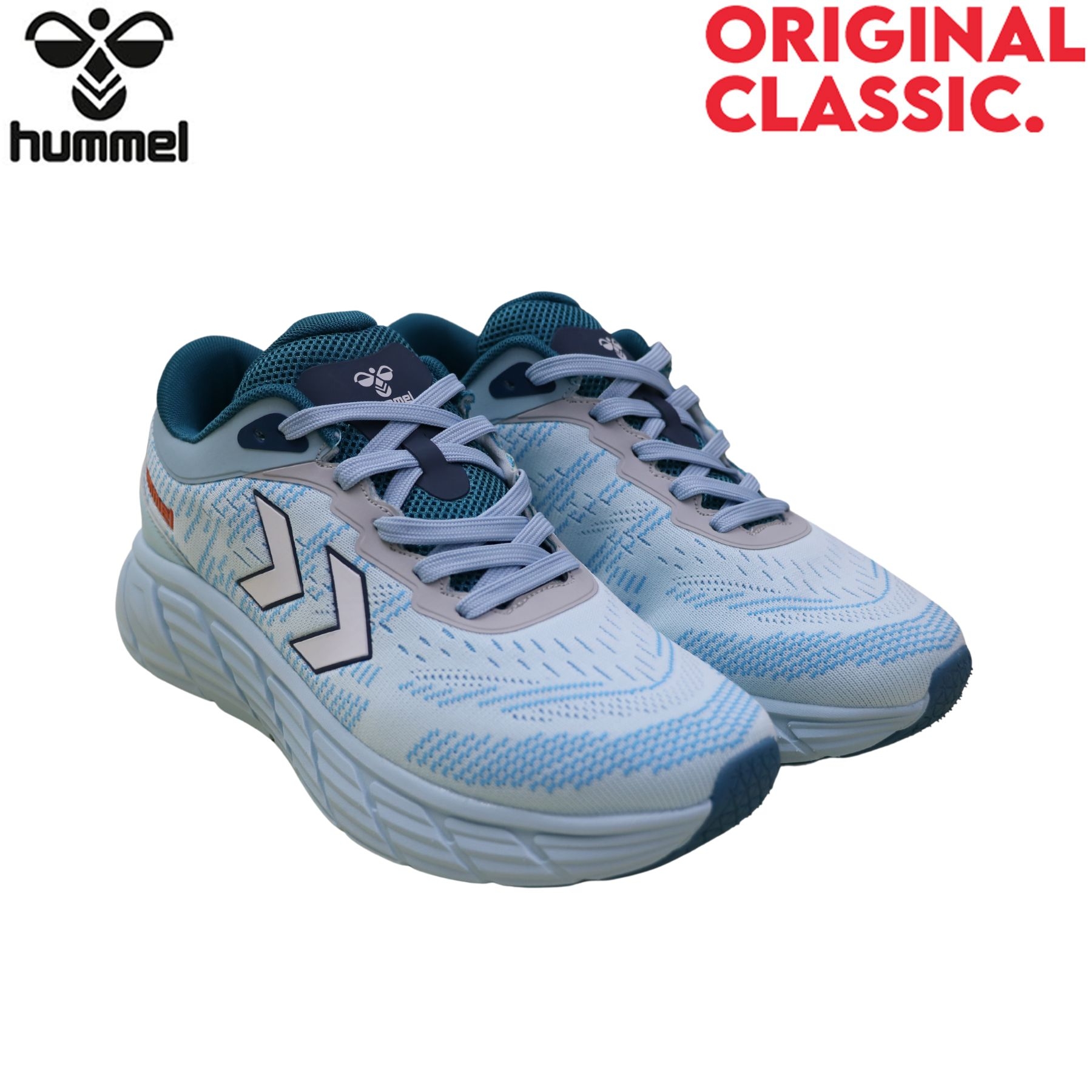 Hummel Run X1 Light Blue/White Original Classic Malaysia