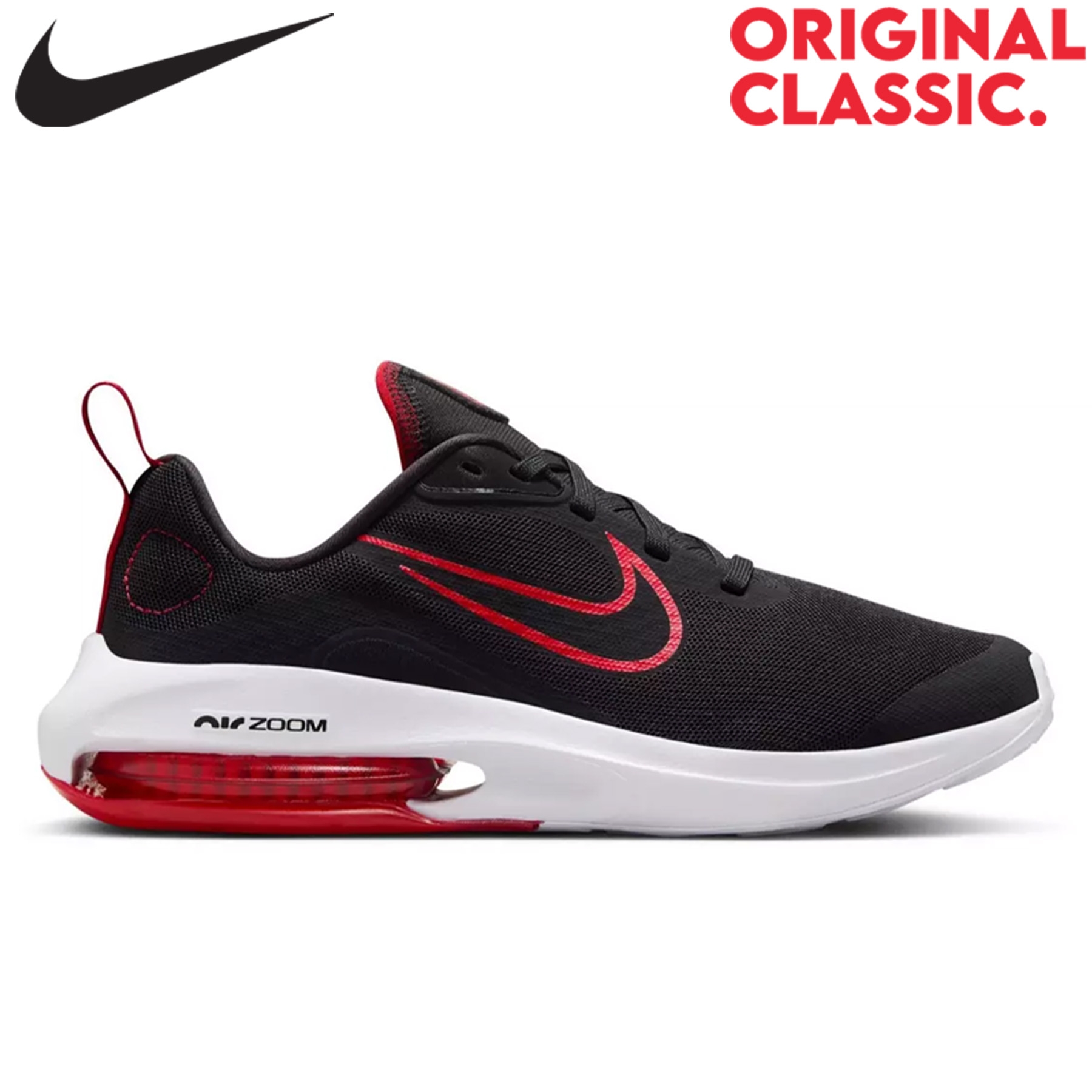 Nike Air Zoom Arcadia Youth's Road Running Black/Gym Red