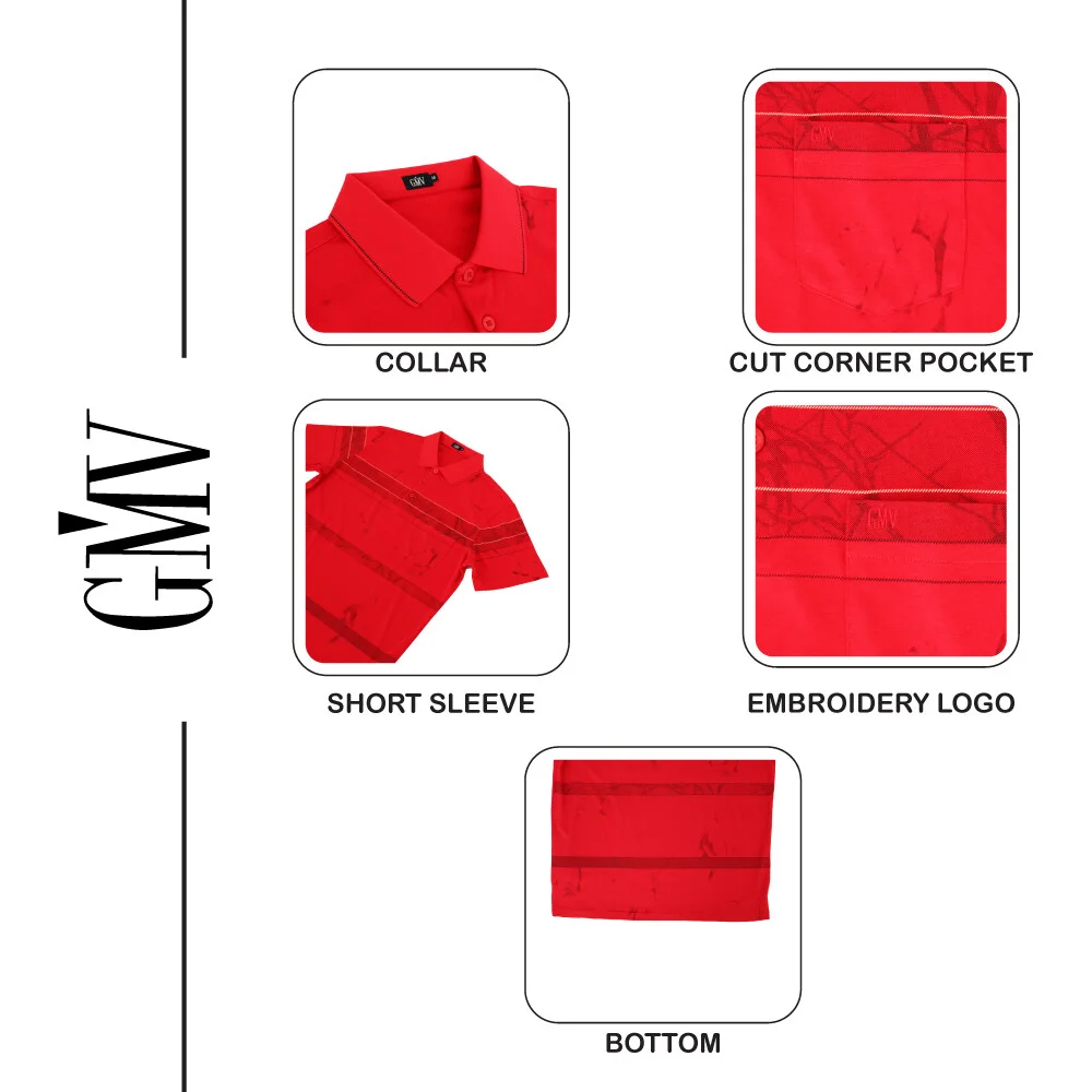 GMV Men Stripe Polo