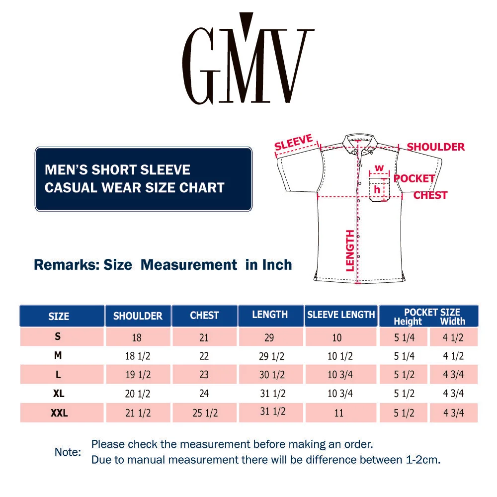 GMV Men's Short Slee