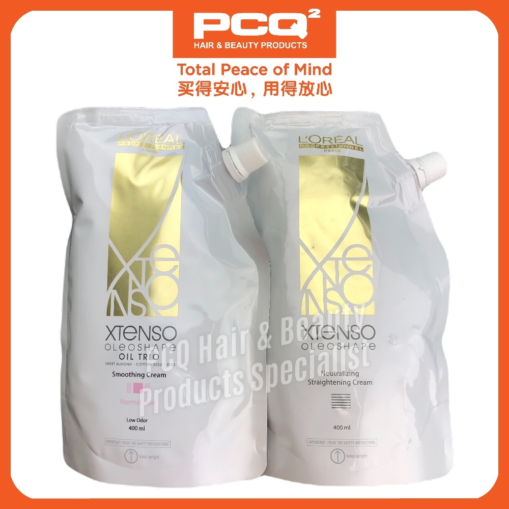 Loreal X-TENSO OLEOSHAPE Rebonding Cream 400ML Neutralizing Cream 400ML (1 SET)