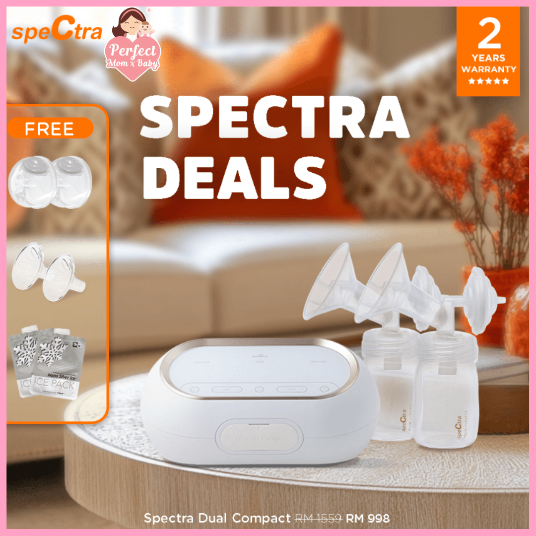 SPECTRA Dual Compact Electric Dual Breastpump PERFECT MOM N BABY