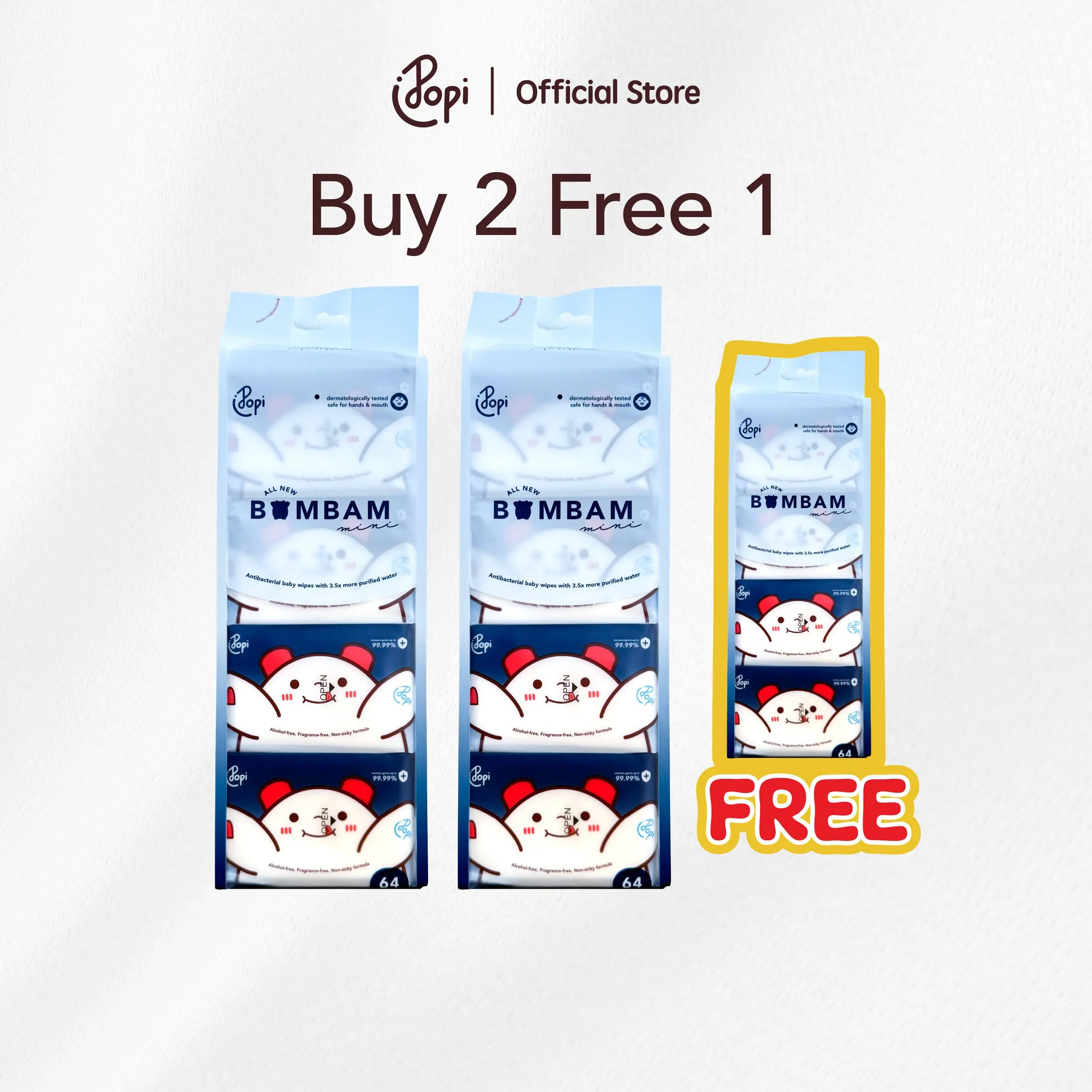 Buy 2 Bags FREE 1 Ba