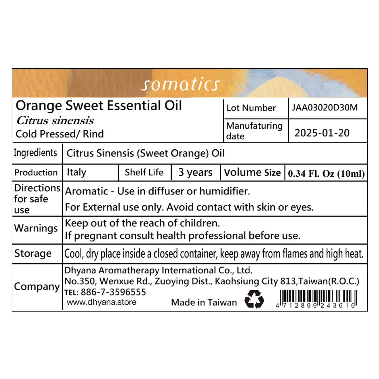 Dhyana - Italian Sweet Orange Essential Oil - Stress-Relieving & Sleep-Friendly - Family-Friendly Essential Oil - Cold-Pressed Extraction - WOGO Flagship Store-2