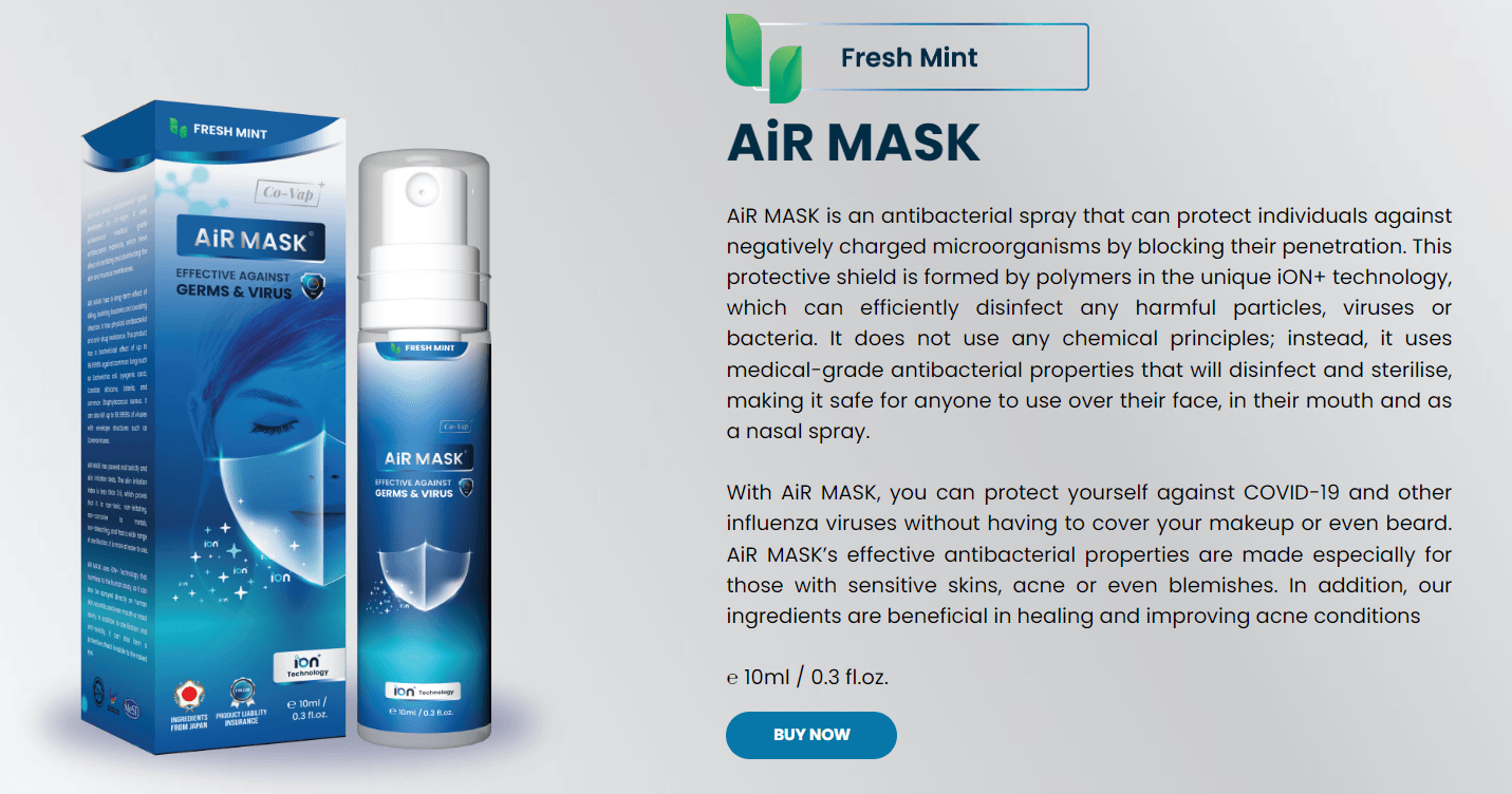 R Pharmacy | CO-VAP+ AIR MASK FRESHMINT 10ML INVISIBLE MASK ANTIBACTERIAL SPRAY | R Pharmacy - Really More Than Just A Pharmacy R Pharmacy | CO-VAP+ AIR MASK FRESHMINT 10ML INVISIBLE MASK ANTIBACTERIAL SPRAY | R Pharmacy - Really More Than Just A Pharmacy