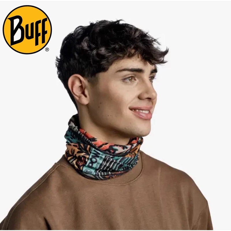 Multifunctional Headwear Buff Neck Scarf BUFF POW-CoolNet UV+ Flow