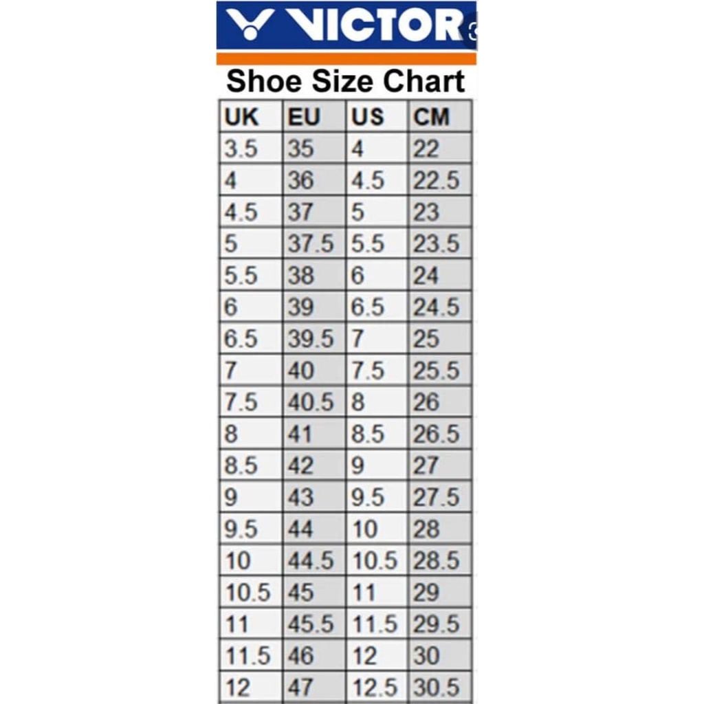 VICTOR Fluorescent Orange/ Pearl White Badminton Shoes U-Shape A610III-OA