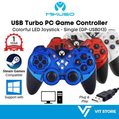 MIKUSO GP-USB013 Colorful Turbo USB Gamepad Joystick Single | Game