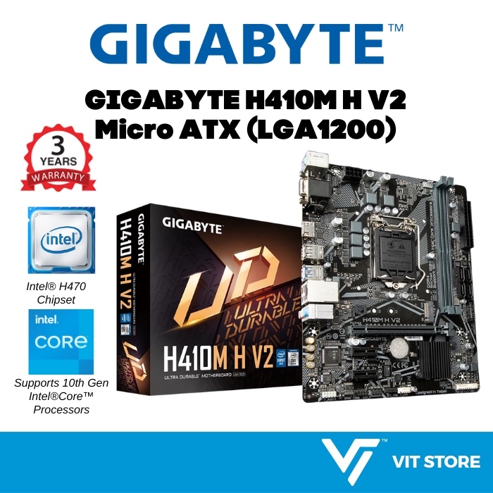 Carte mère Gigabyte H410M-H V2 Carte mère Gigabyte H410M-H V2