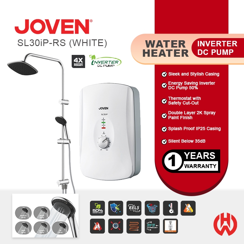 JOVEN DC PUMP INVERTER ENERGY SAVER SL30iP-RS INSTANT RAINSHOWER
