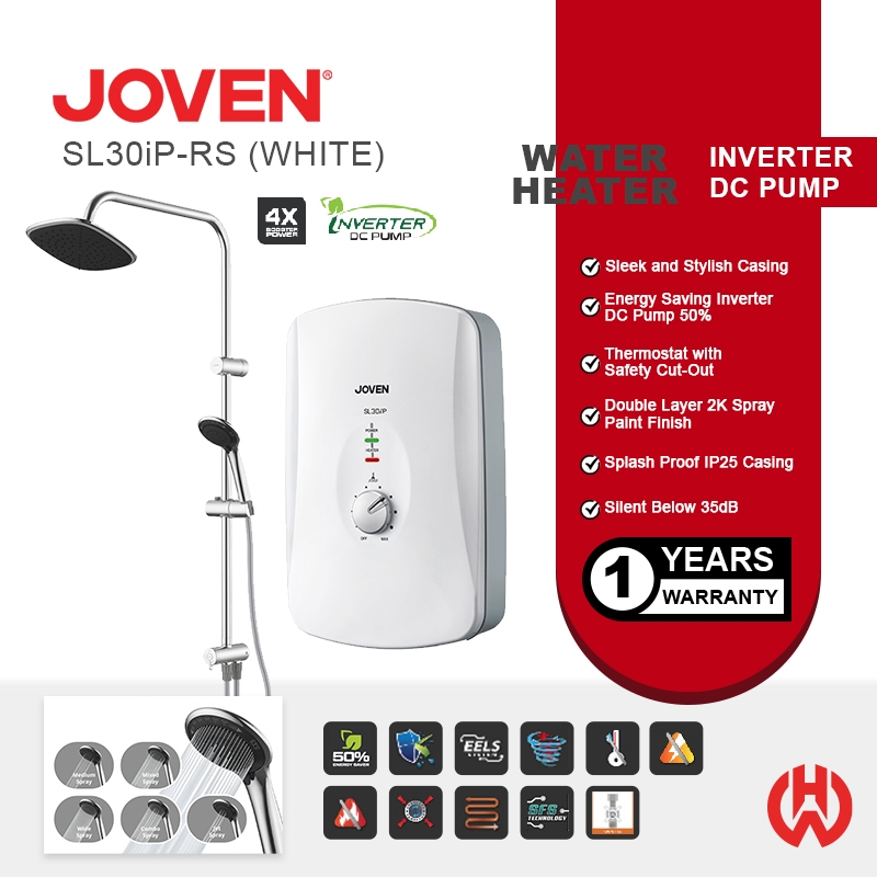 JOVEN DC PUMP INVERTER ENERGY SAVER SL30iP-RS INSTANT RAINSHOWER