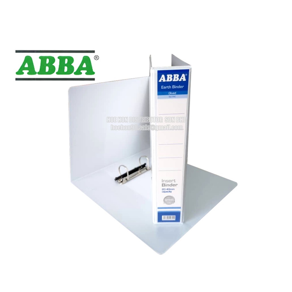 ABBA White Insert Binder 2D Ring File / Fail Putih 40mm | HOE HON ...