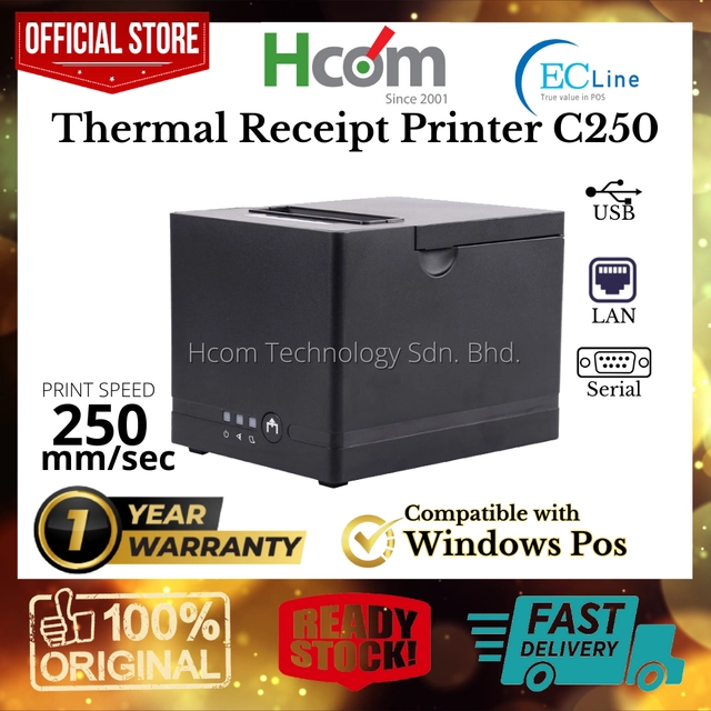 EC Line EC-PM-C250 Thermal Receipt Printer | Malaysia Notable Point of ...