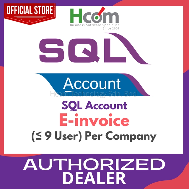 Sql Commercial Invoice SQL E-Invoice (9 User & Below) Per Company | Malaysia Notable Point of ...