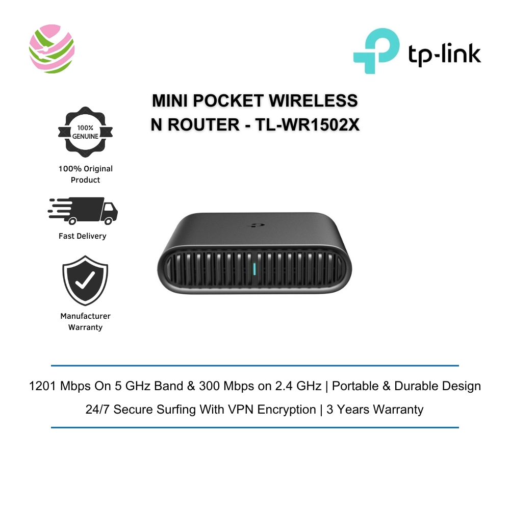 Tp Limk Router Pockert Router TP-Link Mini Pocket Wireless N Router AX1500 Wi-Fi 6 Travel Router (TL ...