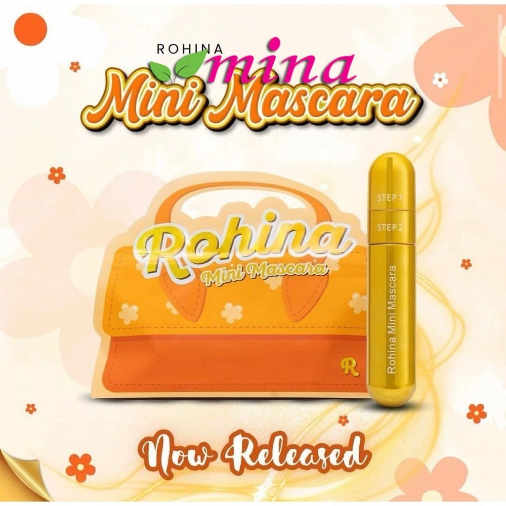 Maskara Rohinw ROHINA Mini Mascara 7ml Edisi 2.0 Maskara Hitam Memanjangkan Bulu Mata ...
